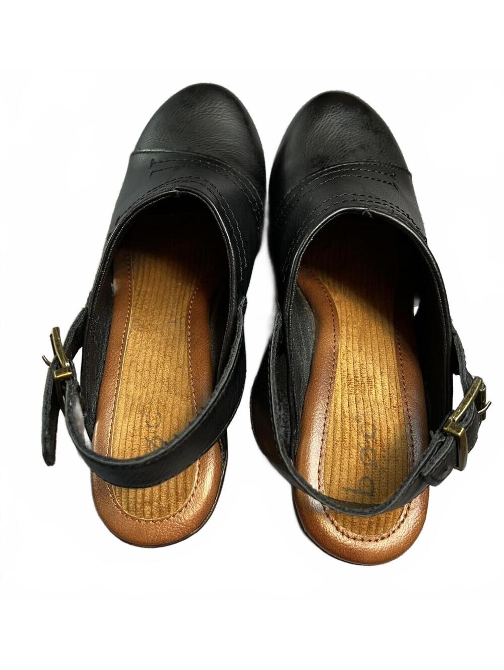 b.o.c. Cecila Black Platform Clogs // Chunky 90s Style Mule Slides - Picture 5 of 7